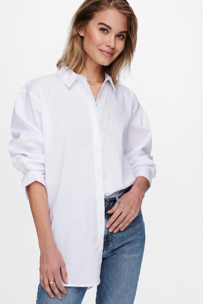 JDYMIO L/S LONG SHIRT WVN NOOS 15233486 White